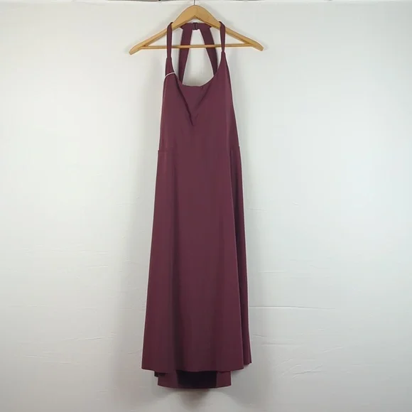 NWT Halara Backless Cut Out Twisted Midi Dress in Fig | Size 2X - Picture 3 of 9